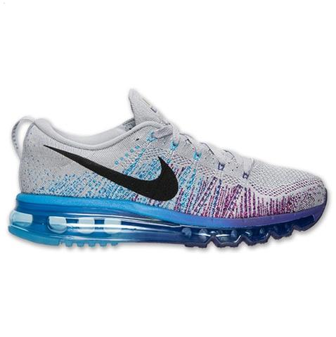 Nike Flyknit Air Max Mens Shoes Gray Black Purple New Coupon